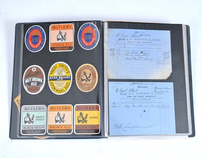 Lot 283 - A book of 20th century brewery and beer bottle labels