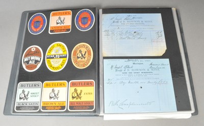 Lot 283 - A book of 20th century brewery and beer bottle labels