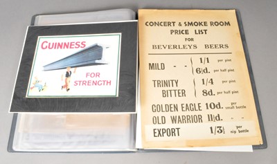 Lot 283 - A book of 20th century brewery and beer bottle labels