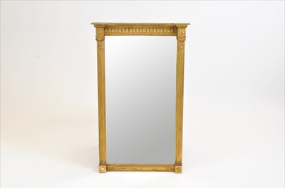 Lot 565 - A 19th century gilt framed pier glass