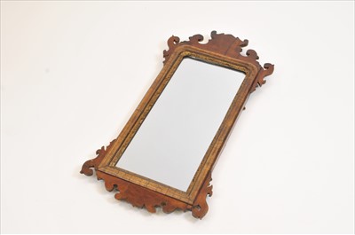 Lot 572 - A 19th century mahogany framed pier glass