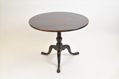 Lot 418 - A George III mahogany tripod table