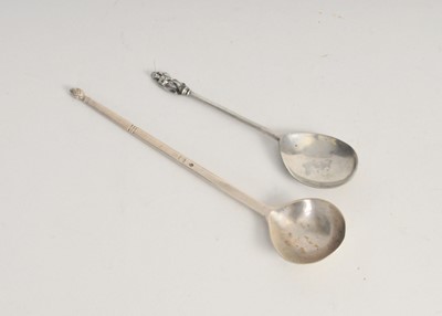 Lot 97 - A white metal spoon