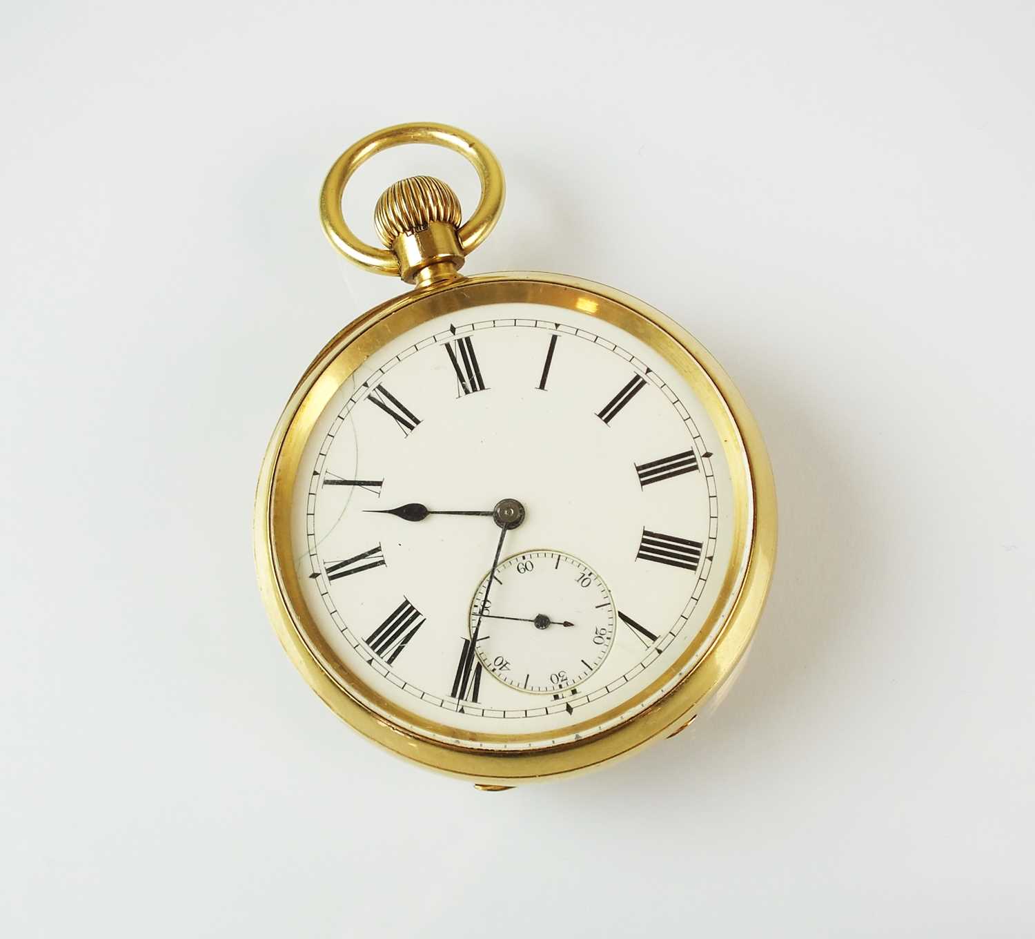 Lot 171 - A Gentleman's 18ct gold open face pocket watch