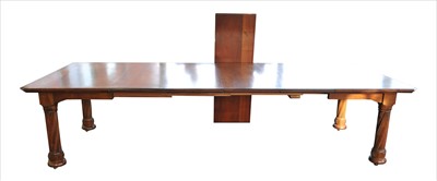 Lot 612 - A large Victorian mahogany and walnut...