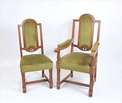 Lot 613 - A set of ten (8+2) upholstered Victorian...