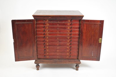 Lot 388 - A Victorian mahogany collector's or specimen cabinet