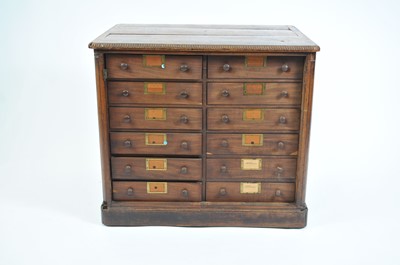 Lot 390 - A 19th century mahogany collector's cabinet