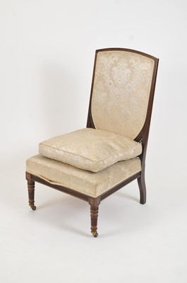 Lot 526 - A late 19th century upholstered rosewood framed hall / lounge chair