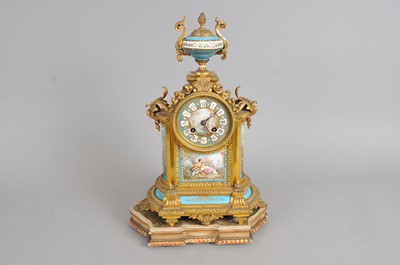 Lot 315 - A small 19th century French mantle clock