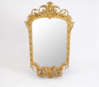 Lot 360 - A highly decorative 19th century gilt framed girandole in the Chippendale style