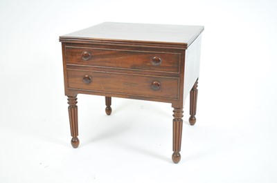 Lot 532 - A small 19th century mahogany commode, (converted, accommodating a record player)