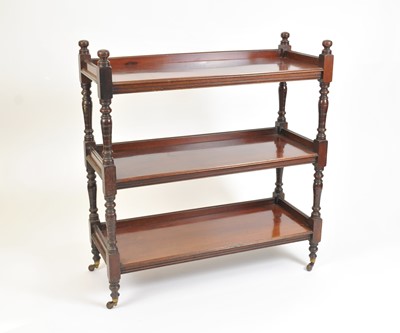 Lot 339 - A Victorian three tier mahogany buffet