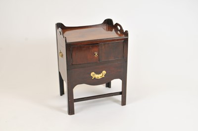 Lot 344 - A late 19th century mahogany pot cupboard