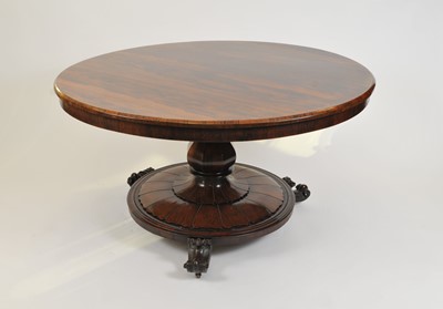 Lot 351 - A Victorian rosewood breakfast table