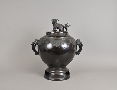 Lot 233 - A very large 20th century Japanese bronze koro