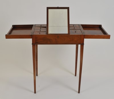 Lot 334 - A small late 19th century mahogany dressing table