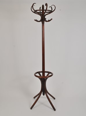 Lot 331 - A tall early 20th century bentwood coat / hat stand