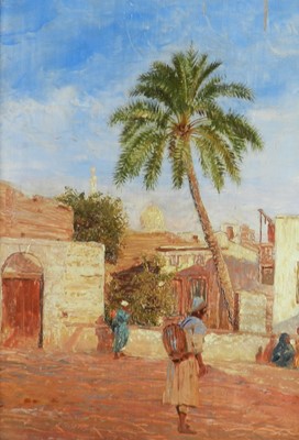 Lot 318 - Otto Pilny (Swiss 1866-1936), North African Street Scene