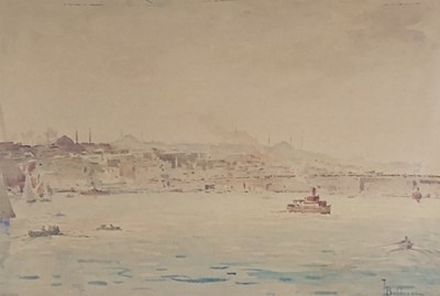 Lot 64 - T Baldasar, Istanbul, watercolour