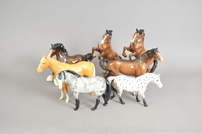 Lot 209 - Collection of Beswick horses