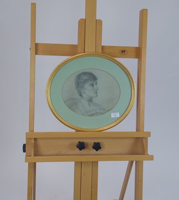 Lot 75 - late victorian pencil portrait and other pictures