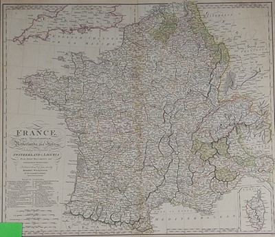 Lot 80 - French map and Aubusson style wall paper