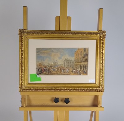 Lot 81 - Venice watercolour and print