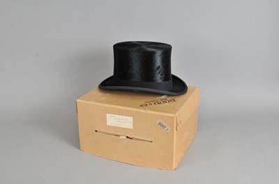 Lot 270 - A boxed black top hat by Dunn & Co