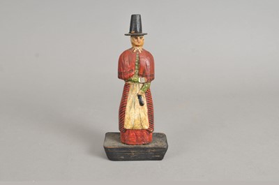 Lot 262 - A 19th century carved wooden Welsh folk art figure