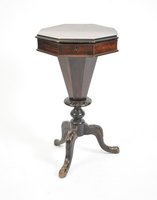 Lot 410 - A small Victorian sewing table / work box