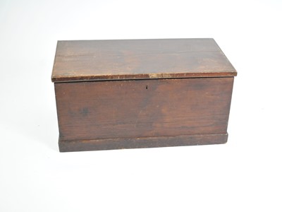 Lot 413 - An early 20th century scrubbed and stained pine blanket chest