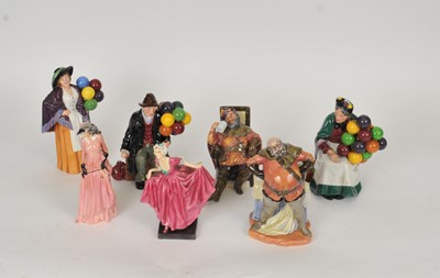 Lot 256 - Nine Royal Doulton figures