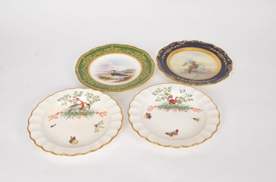 Lot 269 - Four Coalport ornithological plates