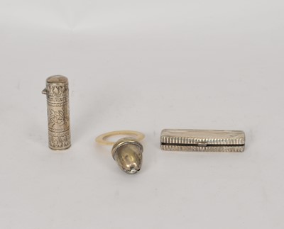 Lot 369 - A silver perfume bottle