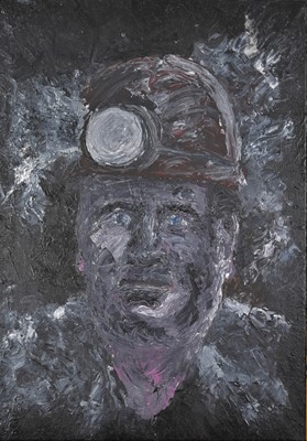 Lot 778 - Welsh 20th Century, Miner Portrait