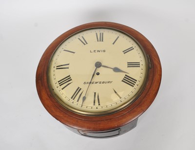 Lot 494 - A Shrewsbury wall clock