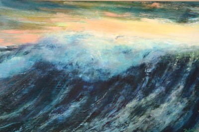 Lot 139 - Paul Martinez-Frias (Welsh School Contemporary, b.1929), Rough Sea