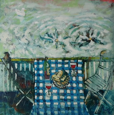 Lot 93 - Paul Martinez-Frias (Welsh School Contemporary, b.1929), Bread and Fishes