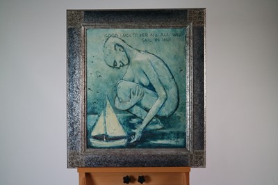 Lot 75 - Paul Martinez-Frias (Welsh School, b.1929), Good Luck to Her and all who Sail in Her