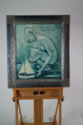 Lot 75 - Paul Martinez-Frias (Welsh School, b.1929), Good Luck to Her and all who Sail in Her