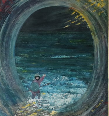 Lot 151 - Karen Turnbull (Welsh Contemporary) Warrior at Sea