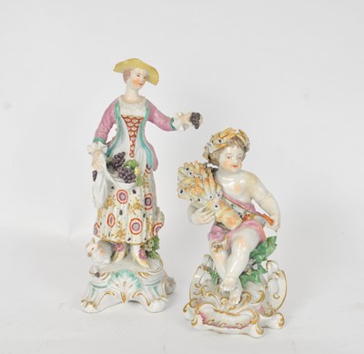 Lot 239 - Two 18th century Derby porcelain figures