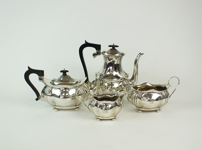 Lot 102 - An Edwardian four piece silver tea and coffee service