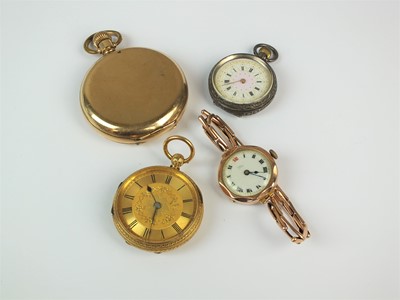 Lot 83 - An 18ct gold open face pocket watch