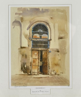 Lot 373 - Spencer W Tart (British Contemporary) Watercolour and Prints of Old Jeddah, Saudi Arabia