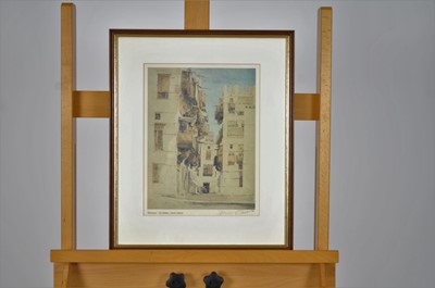 Lot 373 - Spencer W Tart (British Contemporary) Watercolour and Prints of Old Jeddah, Saudi Arabia