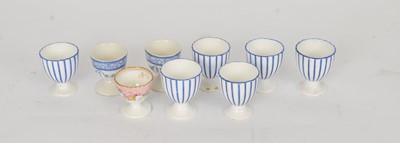 Lot 272 - Set of six Coalport egg cups and three further egg cups