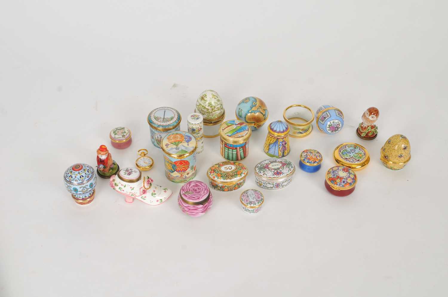 Lot 259 - A collection of Staffordshire enamels