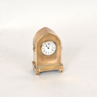 Lot 109 - An Edwardian silver mounted timepiece